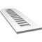 Ekena Millwork Round Top Surface Mount PVC Gable Vent: Functional, w/ 3-1/2"W x 1"P Standard Frame, 12"W x 38"H GVPRT12X3801SF - alternate 2
